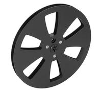 Keenso Registratore a Nastro Nastro Sonoro in Alluminio Metallico Bobina Vuota 1/4 7 Pollici, Parti di Ricambio Durevoli per Bobina per Lettori, Adatto per gli Appassionati di Registratori (BLACK)