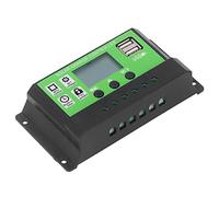 Keenso Regolatore di Carica Solare Regolabile Regolatore di Batteria Durevole per Pannello Solare con Display LCD 12V 24V Adattivo per Uso Domestico/industriale (20A)