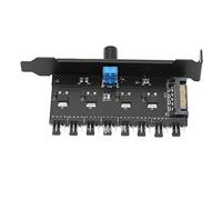 Keenso Regolatore velocità Ventola Stabile, 8 Precisi per Chassis CPU del Computer, Design Interfaccia Multicanale per Hub Ventola PC, Adatto per Accessori Computer (#2)