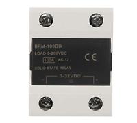Keenso Relè a stato solido, SSR 3-32V 12V DC Relè a stato solido BRM-60DD/80DD/100DD 24V Comunicazione di controllo SSR (100A) Elettrica ed elettronica