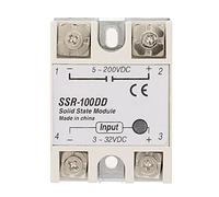 Keenso Relè allo stato solido,SSR-100DD Relè a stato solido,CC modulo SSR Controllo Ingresso CC 3-32 V