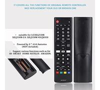 Keenso Remoto Controllo per TV AKB75095307, Materiale ABS Resistente All'usura, Funzioni 3D, Adatto per le Batterie LG32LJ550M 43UJ6350, 2AAA