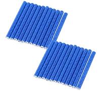 Keenso Riflettore per Raggio Bici, 24 Pezzi Riflettore colorato per Ruota Ciclismo Riflettore per Ruota per Bicicletta Clip per Catarifrangente Tubo Riflettente per Strisce Riflettenti(Blu)