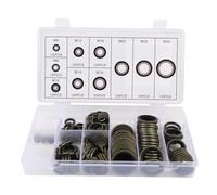 Keenso Rondelle di Tenuta per Olio, 150 Pezzi Kit Assortimento Rondelle di Tenuta per Olio M6 M8 M10 M12 M14 M16 M18 M20 M22 M24 Guarnizione di Tenuta per Idraulica, Automobilistica,