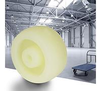 Keenso Ruota a Disco di Nylon Leggero per Piccoli Carri Piatti, Rullo di Nylon Persistente con Elevate Caratteristiche di Sicurezza, Confezione di 10 Pezzi