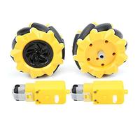 Keenso Ruota robot con forma di ruota artificiale gialla e nera, funzionamento regolare e modalità di movimento alla deriva