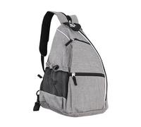 Keenso Sacca per Imbracatura Sportiva, Sacchetto di Racchetta da Tennis con Spalla Regolabile Tracolla 5 Tasche Laterale in Rete per Attrezzatura Sportiva da Tennis