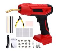 Keenso Saldatrice per Plastica da 200 W, Kit di Saldatura per Plastica a Batteria con Display Digitale della e Impostazione del Tempo, per la Riparazione di PP in Ambito (rosso)