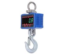 Keenso Scala della Gru Ad Alte Prestazioni Display Digitale LED Esatto Controllo Telecomando per Bagagli per Pesca, Acciaio Inossidabile Acrilico, Blu, 1 PC (500 kg/1000lb)
