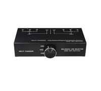 Keenso Scatola Commutatore Audio Selettore XLR Bilanciato Passivo Commutatore di Segnale in Metallo 1 in 3 Uscite per Home Theater in Studio