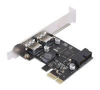 Keenso Scheda Adattatore PCI-E USB 3.0 Scheda Riser di Ottima Fattura per Accessori per Computer Desktop con Interfaccia 19/20PIN per XP/Win7/Win8/Win10 per capacità Antiossidante