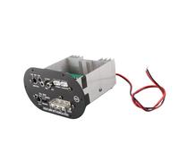 Keenso Scheda Amplificatore per Auto Modulo Amplificatore Automatico in Lega di Alluminio 12V 120W con a Valvole A1941 Controllo della Frequenza dei Bassi in Ingresso a 2 Vie per Altoparlante