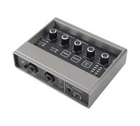 Keenso Scheda Audio Live 48V con qualità Audio Senza Perdita Mixer di Trasmissione OTG per Computer Smartphone Strumento di Canto Trasmissione in Diretta per Sound Designer Compositori Lega di