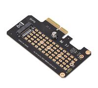 Keenso Scheda di Espansione Deflettore a Mezza Altezza NVMe M.2 a PCIE3.0 Nera per Adattatore SSD Ad Alta velocità Desktop da 32 Gbps per/OS X/