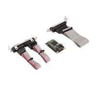 Keenso Scheda di Espansione Parallela Seriale Combinata Mini PCIe con Pin Placcato Oro Addensato per Desktop Standard, POS, PLC per E Scheda Adattatore Seriale PCI E a 2 Porte
