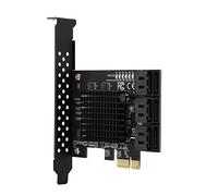 Keenso Scheda di Estensione Adattatore PCI Express 3.0, Che È Compatibile con Disco Rigido SATA6G, Supporta la Modalità AHCI per /, 6 Porte per Conti Dischi di Sistema
