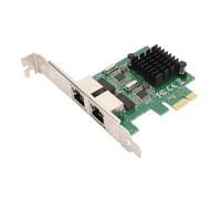 Keenso Scheda di Rete PCIe X1 Scheda Adattatore di Rete per PC Gigabit Ethernet RTL8111G a Doppia Porta Connessione Stabile in Ambienti /