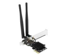 Keenso Scheda di Rete Wireless con Doppi Nastri, Tasso di Interesse di 1200 M, Segnale Stabile, Facile da Usare, Installazione Comoda per Accessori per Computer, Supporto