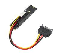 Keenso Scheda Riser Ad Alta Resistenza Adattatore da NGFF a PCI-E 4X con capacità Anti-interferenza, Trasmissione Stabile del Segnale, Strumenti per la Personalizzazione, Accessori Inclusi