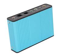 Keenso Scheda USB 6 Canale 48 KHz Velocità di Campionamento Play Laptop - Installazione Semplice (BLUE)