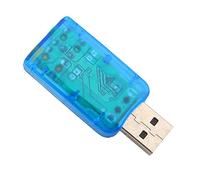 Keenso Scheda USB Adattatore Virtuale 3D a 5.1 per Altoparlante del PC Cuffie Microfono Plug and Play, Jack per L'intrattenimento in Ufficio in Casa