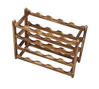 Keenso Schermo Pratico per Bottiglie di Vino in Legno di Pino Premium per Casa da Ristorante (Capacità 4 strati 20 bottiglie)