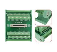 Keenso SCSI68 Connettore Modulo di Derivazione con 68 Pin | Materiali di alta qualità, progettati per installazione su guida DIN, robusta morsettiera a vite, contatto in ottone