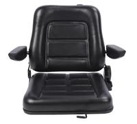 Keenso Sedile per Carrello Elevatore, Comfort Ergonomico Migliorato con Angolo Regolabile di 30-180 Gradi, per Tosaerba con Cassone Ribaltabile, Pala Compatta, (Pelle artificiale in PVC + metallo)