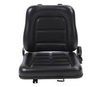 Keenso Sedile per Carrello Elevatore, Comfort Ergonomico Migliorato con Angolo Regolabile di 30-180 Gradi, per Tosaerba con Cassone Ribaltabile, Pala Compatta, (Pelle artificiale in PVC + metallo 2)