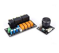 Keenso Selezione del Segnale Audio Selettore Centrale a 4 per Ingresso CDDVDPhonoAux con Indicatore LED, relè Durevole per la Commutazione della Sorgente Audio Stereo per L'home Theater