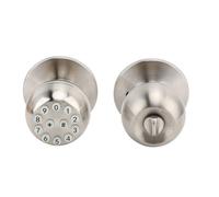 Keenso Serratura Elettronica con Pomello per Porta a Sfera Tonda con Codifica Digitale con Funzione Anti Peep per Porte in Legno Ingresso Ufficio per Porta di Spessore 35-55 Mm (SILVER)