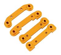 Keenso Set Braccio oscillante, Braccio oscillante in Alluminio oscillante Rinforzato per Auto RC Set Fisso Ricambi Auto RC per Wltoys 144001 1/14(Oro)