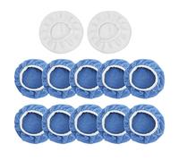 Keenso Set da 12 Cuscinetti per Lucidatore per Cera per Auto, Tamponi in Microfibra per Auto, Camion, Moto, Barche, Yacht, con Diametro 145 Mm 160 Mm