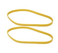 Keenso Set di 2 Pneumatici per a Nastro in Gomma Antiscivolo Gialla Resistente per la Riduzione del Rumore della Ruota per a Nastro da 9 Pollici