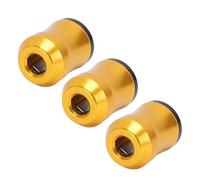 Keenso Set di Anelli Magnetici con Testa per Cacciavite, Resistente Lega di Alluminio Gialla per Foratura e Manipolazione di Elementi di Fissaggio, 3 Pezzi per Progetti Fai da Te