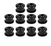 Keenso Set di bulloni per corone, 10 Pezzi Bulloni per corone a velocità Singola in Lega di Alluminio da 4,9 mm Bulloni per corone per Bicicletta da Mountain Viti per Corona