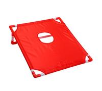 Keenso Set di Cornhole Portatile Gioco di Lancio del Sacco di Fagioli di Cornhole in Plastica con 2 Assi 6 Sacchi di Fagioli 22,8 X 20,1 X 7,2 Pollici per Campeggio, Spiaggia, Cortile, Feste, Giochi