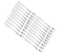 Keenso Set di Forchette da Frutta in Acciaio Inossidabile con Manico Lungo, Forchette da Dessert Resistenti per Torte e Gelati, 20 Pezzi, Adatte per Feste a Casa in