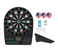 Keenso Set di Freccette elettroniche, Bersaglio per Freccette per Il Tempo Libero in Famiglia con punteggio Automatico per Feste a casa Scacchi, sport del tempo libero