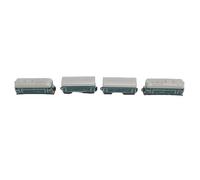 Keenso Set di Modelli Ferroviari Vintage, 1:60 Scala in Lega in Lega di 4 Pezzi Giocattolo Ferroviario per Bambini di età Compresa (GREEN)