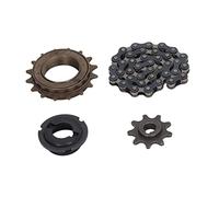 Keenso Set di pignoni a 9 denti, in acciaio 410, ruota libera a 16 denti, catena a 38 maglie