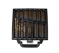 Keenso Set di Punte per Trapano 99 Pezzi 1.5-10 Mm Ti Rivestito HSS per | Rivestimento in titanio, acciaio ad alta velocità, utilizzo di acciaio inossidabile e alluminio, design a gambo dritto,