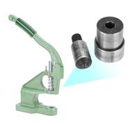 Keenso Set di Strumenti per Punzonare Cintura in Pelle in Acciaio 45#, Stampo per Punzonatura in 2 Pezzi da 1,5-16 Mm, Cavo per Artigianato in Pelle, Cavo (10mm)