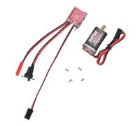 Keenso Set ESC Motore Brushless per Auto RC, Motore Brushless Ad Alte Prestazioni con Raffreddamento Efficiente, Compatibile con Batterie LiPo NiMH 2S e Modelli 1/16 1/18 /24 (80T)