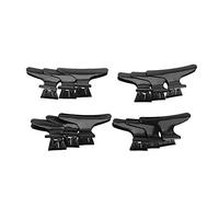 Keenso Sezione di Capelli Neri Bramp/Supporto 12pcs Set per Lo Stile del Parrucchiere, Accessori per Salone, Maniglia Anti -Slitta, Morsetti per Argilla per Capelli Grande quantità di Materiale PP