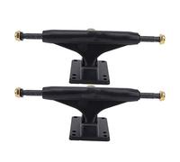 Keenso Skateboard Trucks, 2PCS Robusta Staffa in Alluminio per Trucks Tensor Leggeri Skateboard(Nero)