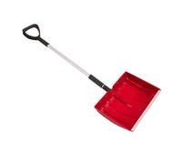Keenso Snowpade Portatile All'aperto, Pale Rimovibili per Emergenza e Uso del Giardino, Lunghezza della Maniglia Regolabile (rosso)