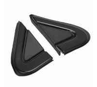Keenso Specchietto Laterale Modanatura Angolo 2 Pezzi Sinistro Destro | Materiale ABS Nero, Rivestimento Protettivo per Porte Anteriori, Sostituzione Diretta, Compatibile con OEM