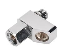 Keenso Splitter Ad Alta Pressione in Acciaio Inossidabile, Connettore a Tee Ad Alta Pressione da 1 a 2 per gli Accessori per Immersioni
