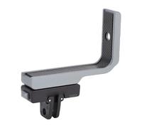 Keenso Staffa di Espansione per Fotocamera, Staffa a Forma di L in Alluminio con Adattatore Magnetico per Action Cam X5 X4 Fotografia Versatile